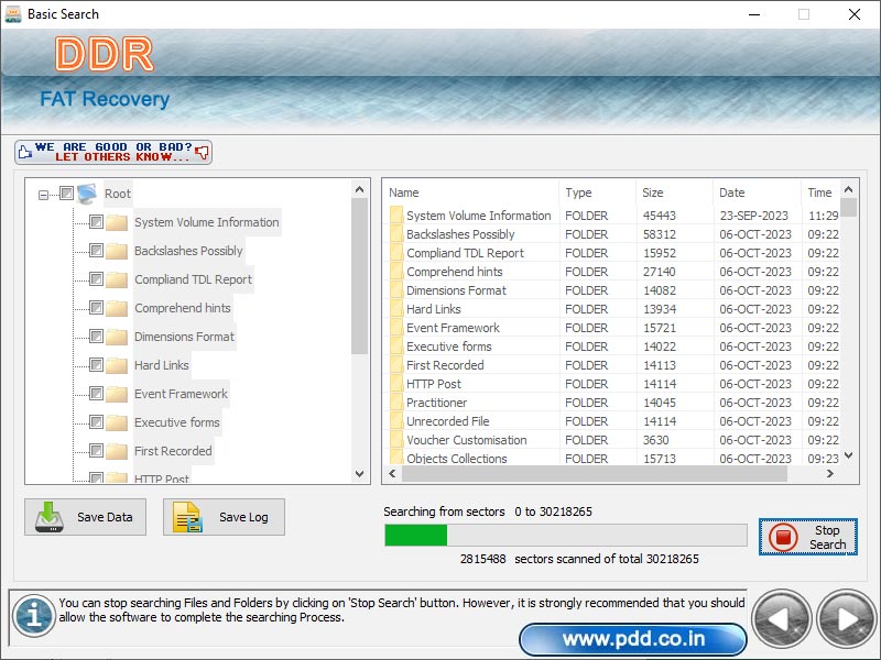 Recover Deleted FAT Files screen shot