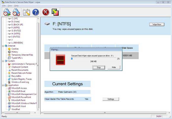 Hard Disk Cleanup Software screen shot